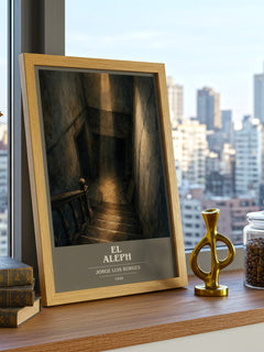 El Aleph book cover poster colour and style options – Jorge Luis Borges book art
