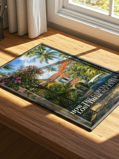 How the Garcia Girls Lost Their Accents watercolour book poster framed on wall – contemporary fiction wall art