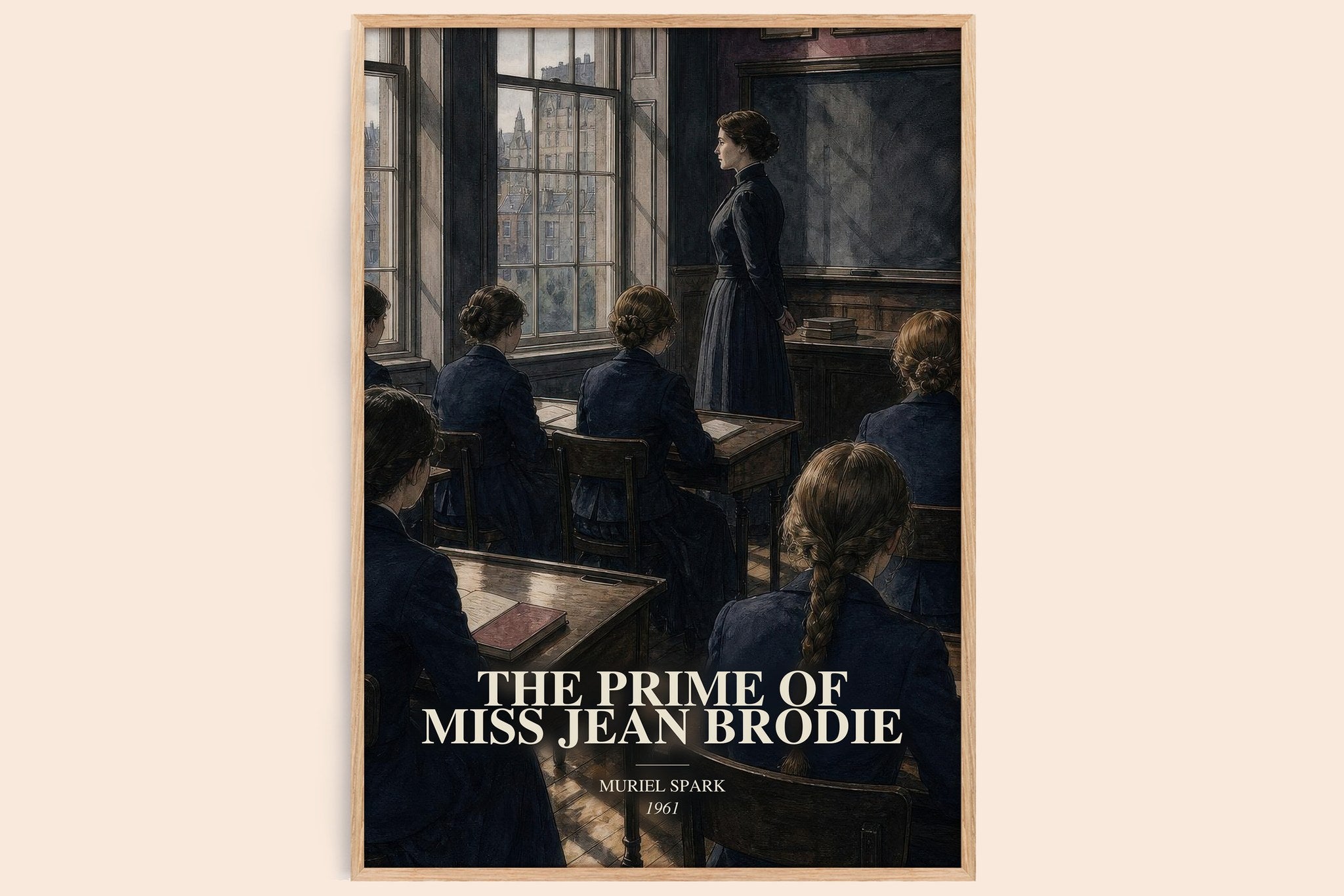 Prime of Miss Jean Brodie Book Watercolour Illustration by M. Spark