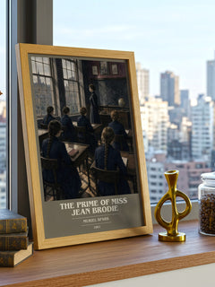 The Prime of Miss Jean Brodie book cover poster colour and style options – Muriel Spark book art