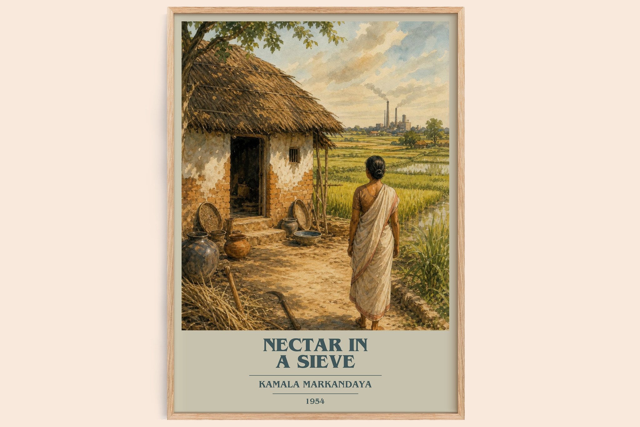 Nectar in a Sieve Book Cover Poster by Kamala Markandaya