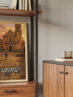 The Labyrinth of Solitude book watercolour illustration paper finish options – matte satin gloss