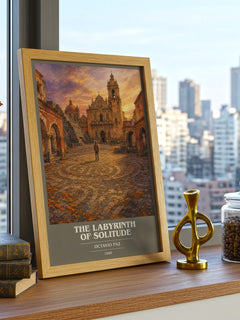 The Labyrinth of Solitude book cover poster colour and style options – Octavio Paz book art