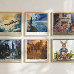 The Labyrinth of Solitude literary print in frame leaning in hallway – philosophy wall art