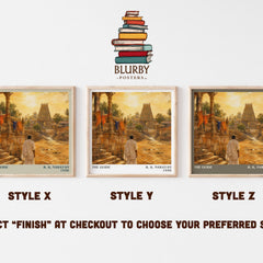 The Guide literary print framed by window – literary home decor
