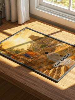 The Guide watercolour book poster framed on wall – literary fiction wall art