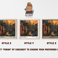 A Brief History of Seven Killings literary print framed by window – literary home decor