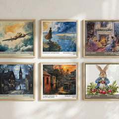A Brief History of Seven Killings literary print in frame leaning in hallway – literary fiction wall art