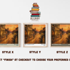 The Famished Road literary print framed by window – literary home decor