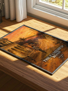 The Famished Road watercolour book poster framed on wall – literary fiction wall art