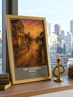 The Famished Road book cover poster colour and style options – Ben Okri book art