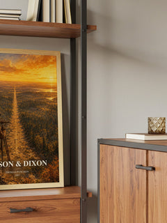 Mason & Dixon book watercolour illustration paper finish options – matte satin gloss