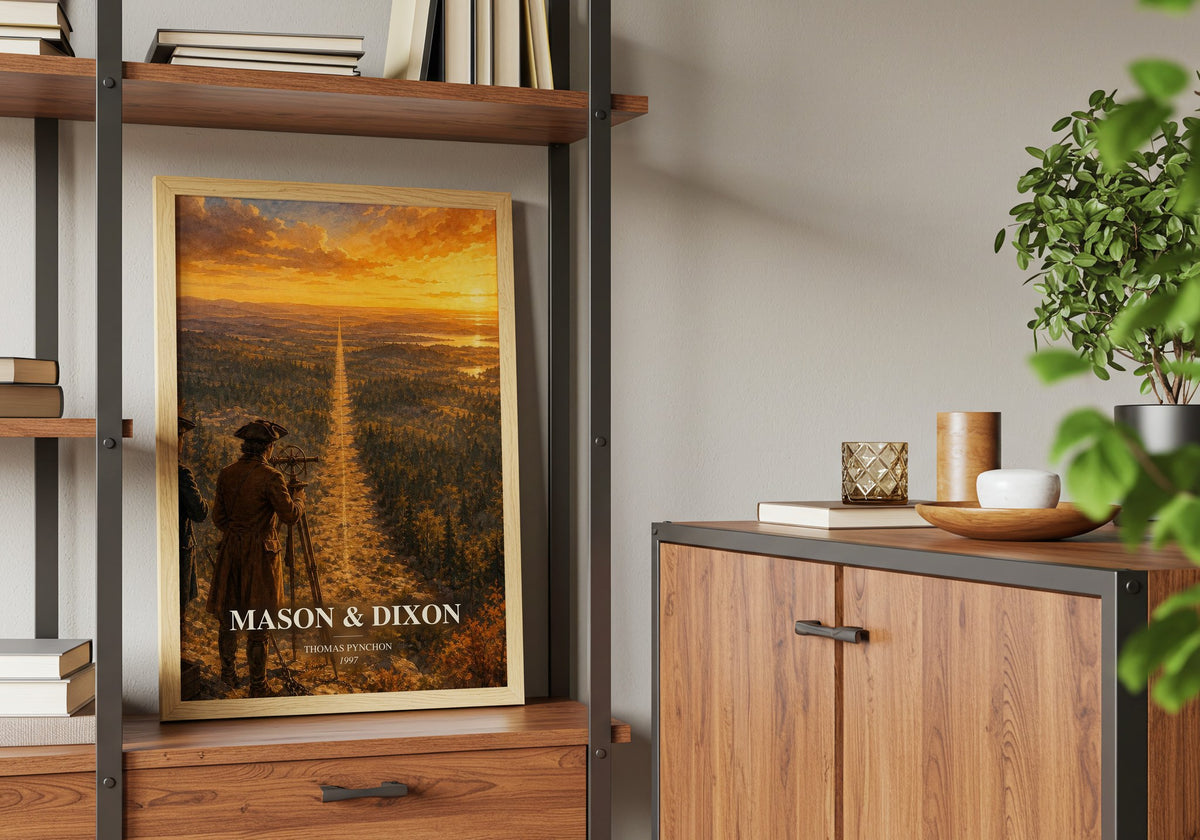 Mason & Dixon book watercolour illustration paper finish options – matte satin gloss