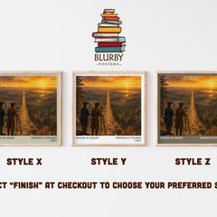 Mason & Dixon literary print framed by window – literary home decor