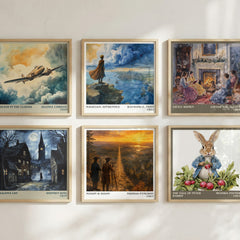 Mason & Dixon literary print in frame leaning in hallway – literary fiction wall art