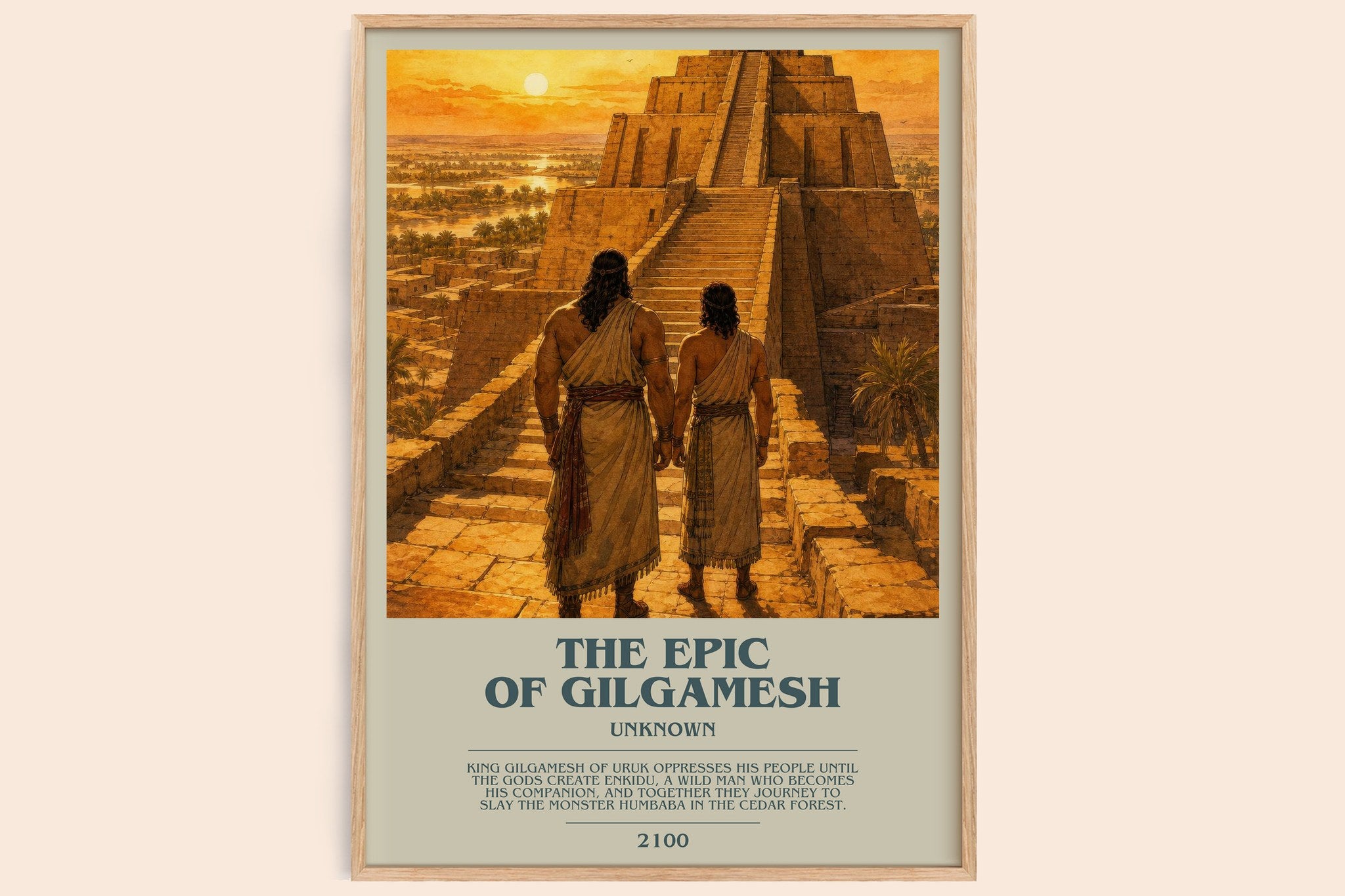 The Epic Of Gilgamesh Bookish Wall Art by Unknown