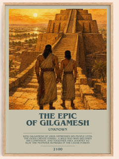 The Epic Of Gilgamesh bookish book poster by Unknown – framed literary art print