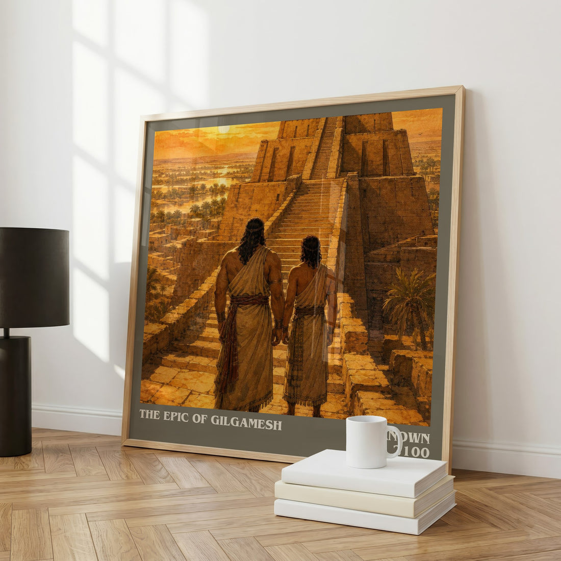 The Epic Of Gilgamesh literary art print colour and style options – Unknown book art