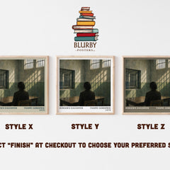 Burger's Daughter literary print framed by window – literary home decor