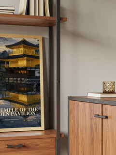 The Temple of the Golden Pavilion book watercolour illustration paper finish options – matte satin gloss