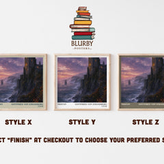 Tristan literary print framed by window – literary home decor