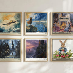 Tristan literary print in frame leaning in hallway – __new__:medieval romance wall art