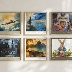 Omeros literary print in frame leaning in hallway – poetry wall art