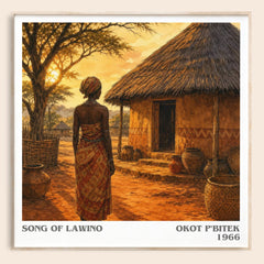 Song Of Lawino literary book poster by Okot P'Bitek – framed literary art print