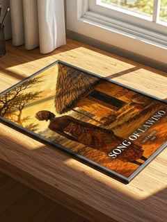 Song Of Lawino watercolour book poster framed on wall – poetry wall art