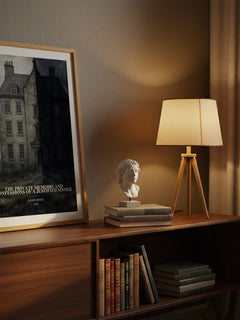 The Private Memoirs and Confessions of a Justified Sinner watercolour print on bookshelf – James Hogg fan gift