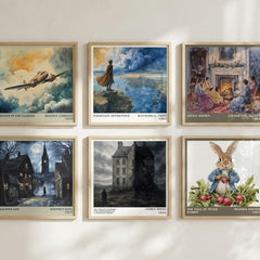 The Private Memoirs and Confessions of a Justified Sinner literary print in frame leaning in hallway – gothic wall art