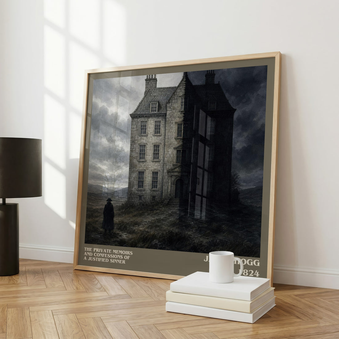 The Private Memoirs and Confessions of a Justified Sinner literary art print colour and style options – James Hogg book art