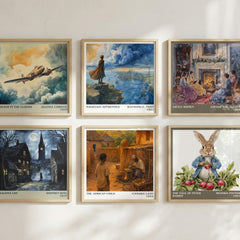 The African Child literary print in frame leaning in hallway – memoir wall art