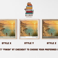 The Egyptian literary print framed by window – literary home decor