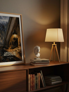 Absolute Beginners watercolour print on bookshelf – Colin MacInnes fan gift