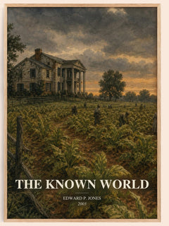 The Known World watercolour book poster by Edward P. Jones – framed literary art print