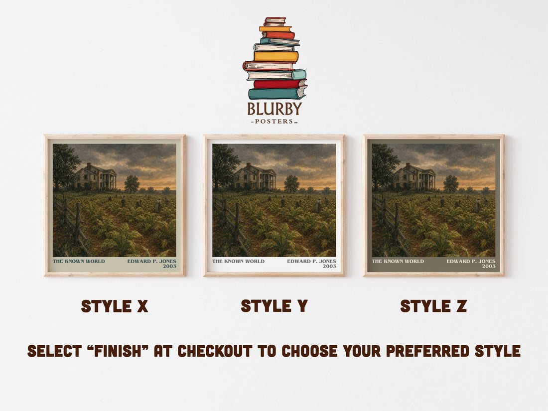 The Known World literary print framed by window – literary home decor