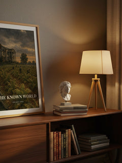 The Known World watercolour print on bookshelf – Edward P. Jones fan gift