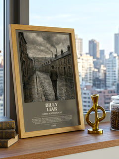 Billy Liar bookish poster colour and style options – Keith Waterhouse book art