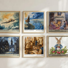Lives of the Artists literary print in frame leaning in hallway – non fiction wall art