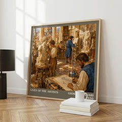 Lives of the Artists literary art print colour and style options – Giorgio Vasari book art