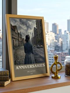 Anniversaries book cover poster colour and style options – Uwe Johnson book art