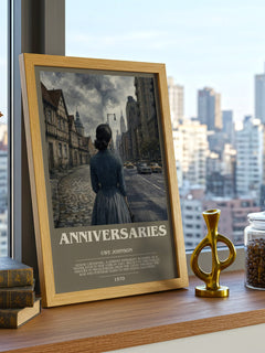 Anniversaries bookish poster colour and style options – Uwe Johnson book art