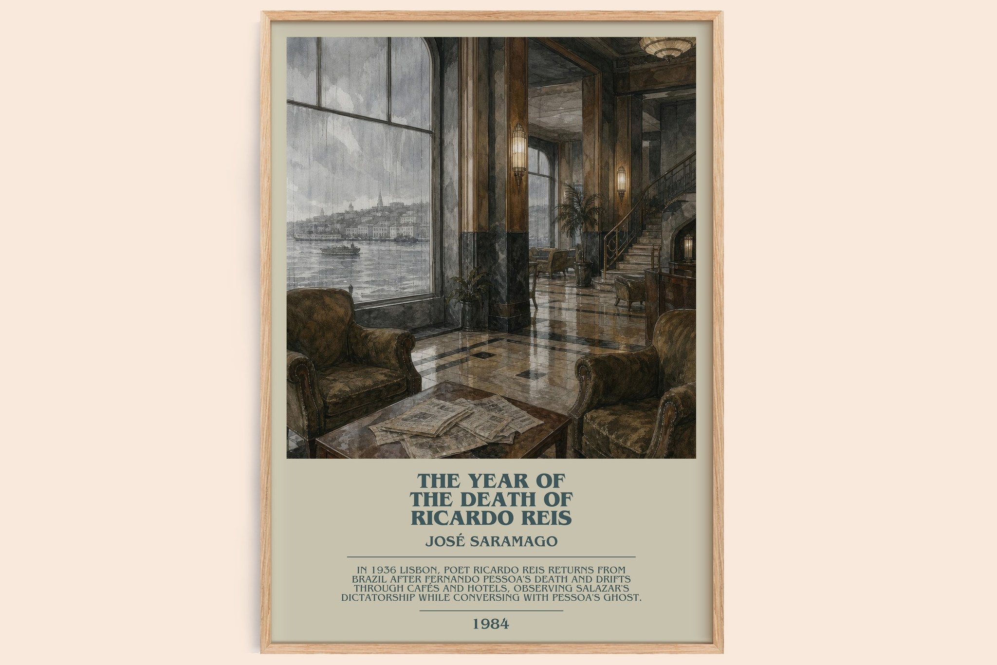 Year of the Death of Ricardo Reis Bookish Wall Art by José Saramago
