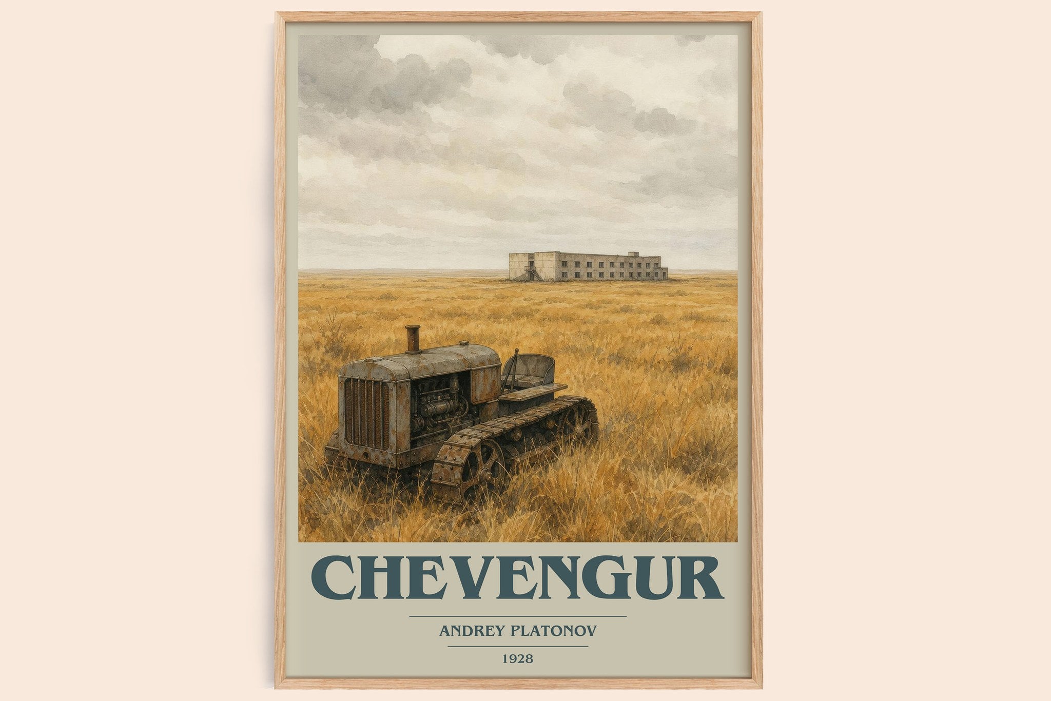 Chevengur Book Cover Poster by Andrey Platonov