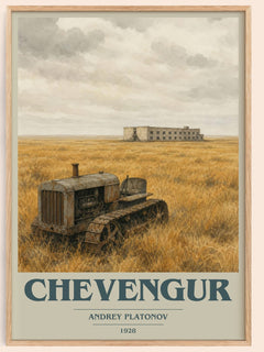 Chevengur book cover book poster by Andrey Platonov – framed literary art print