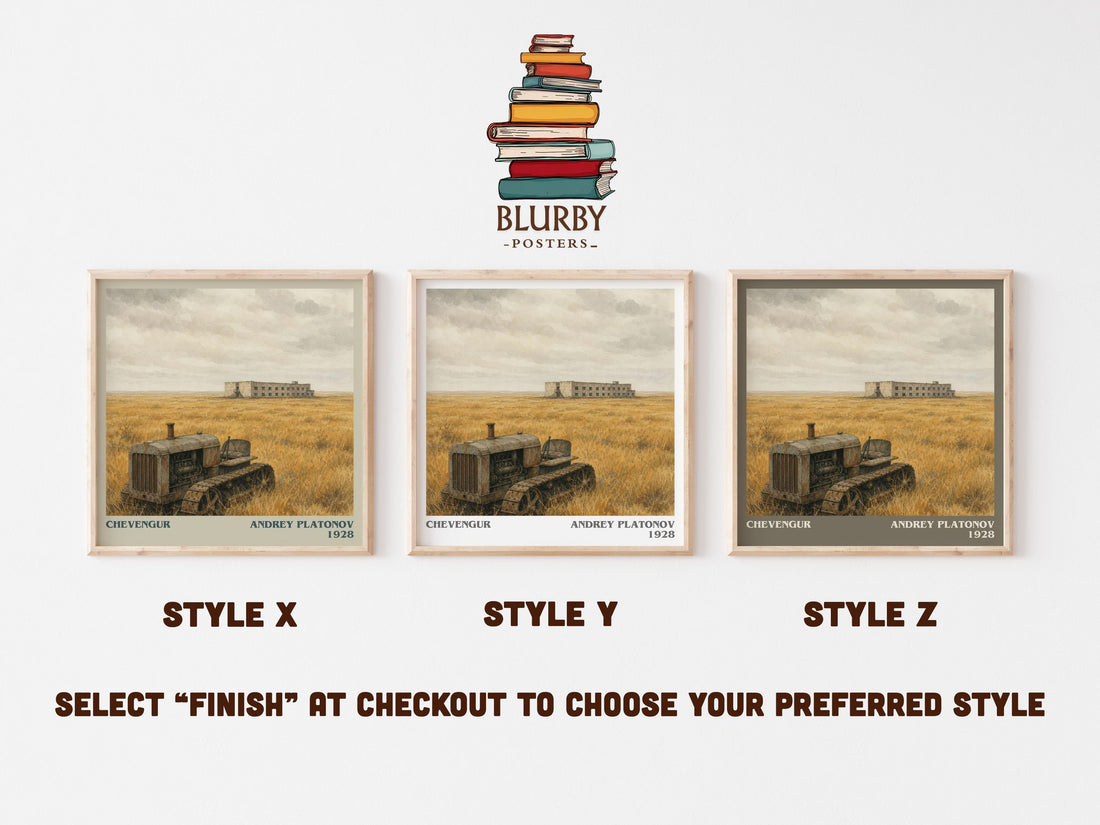 Chevengur literary print framed by window – literary home decor