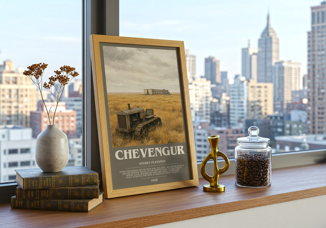 Chevengur bookish poster colour and style options – Andrey Platonov book art