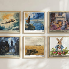 Chevengur literary print in frame leaning in hallway – literary fiction wall art