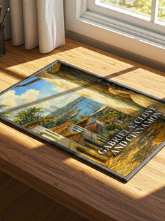 Gabriela, Clove and Cinnamon watercolour book poster framed on wall – literary fiction wall art